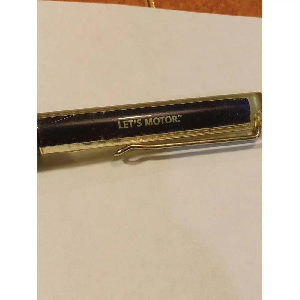 Vintage Mini Cooper Lets Motor Hollywood Floaty Pen Made in Denmark Black Gold